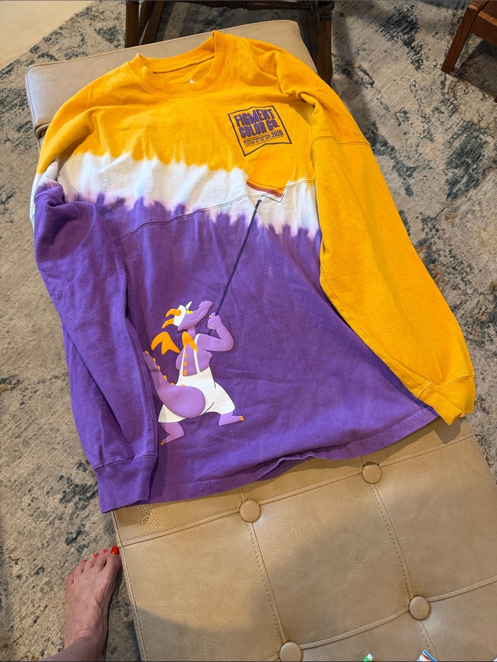 Disney figment color company that all the arts 2002 size medium spirit jersey